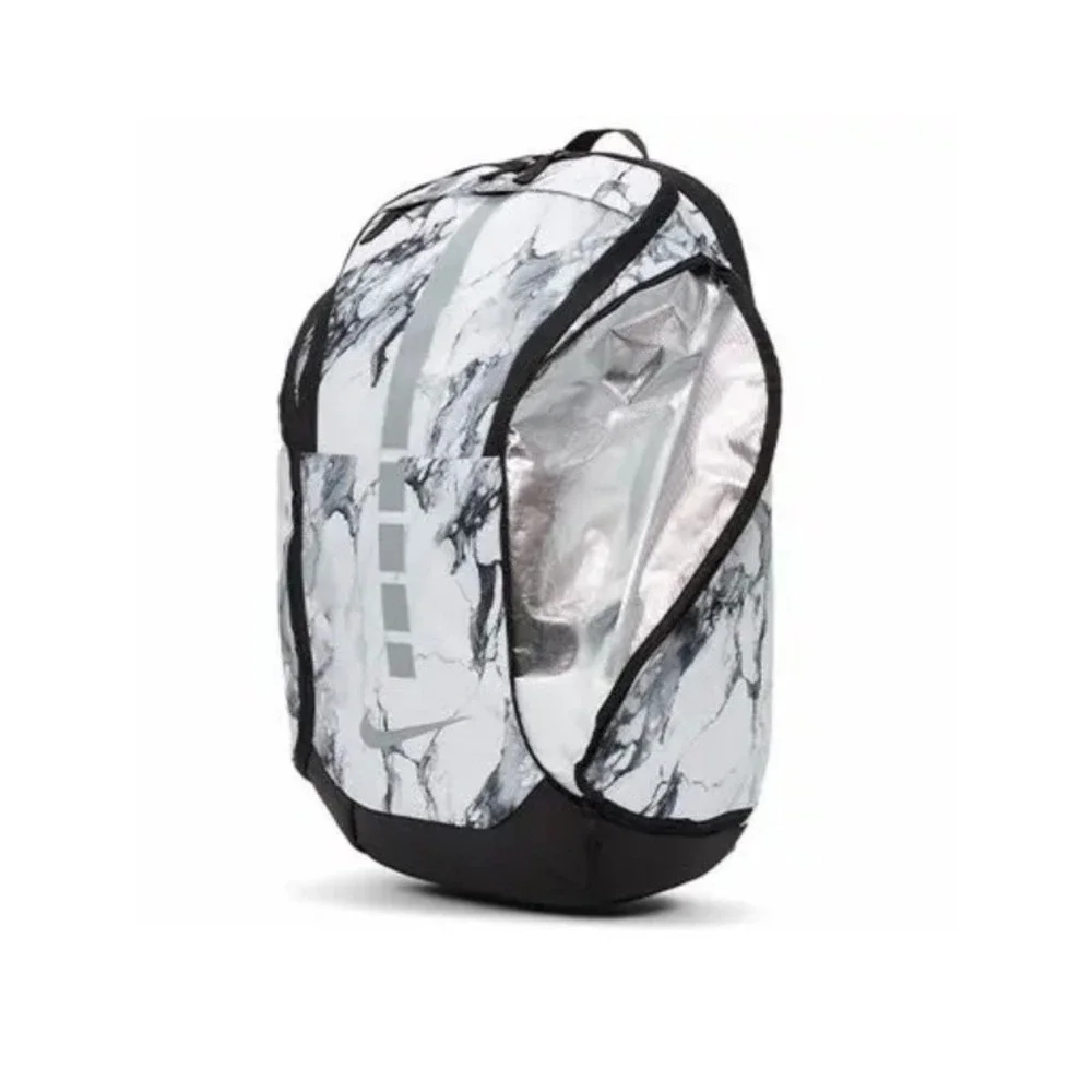 RARE Nike Hoops Elite Pro Backpack Marbled White Silver Basketball Backpack